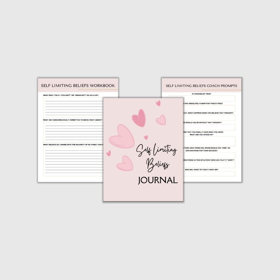 Self Limiting Beliefs Journal/Workbook Digital Download