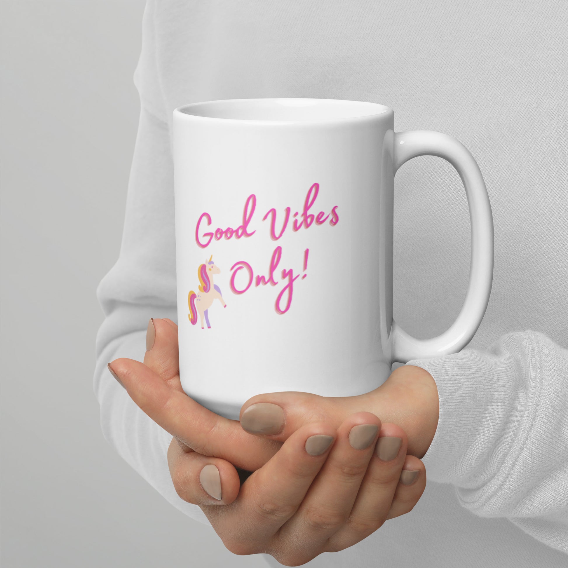 Unicorn Good Vibes Only Mug - The Good Life Vibe