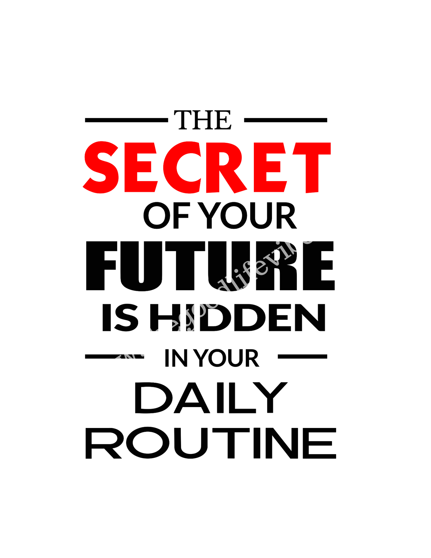 Daily Routine Reminder - Digital Download / Printable